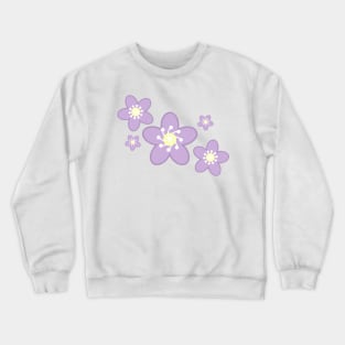 Spring Time Purple Blossom Flower Clusters Crewneck Sweatshirt